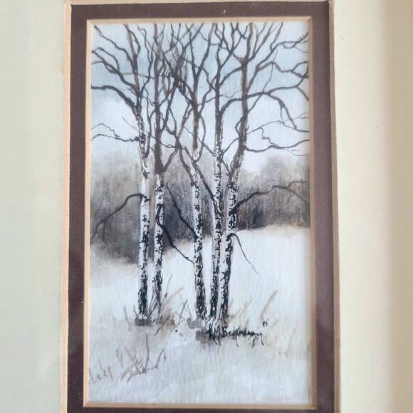 Original watercolor framed artwork. Signed by artist. - Picture 2 of 5